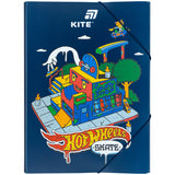 Folder with elastic bands Kite Hot Wheels HW25-247, A4