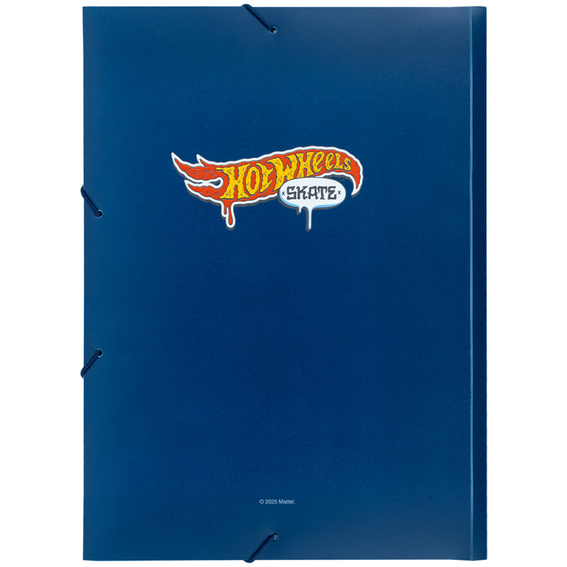 Folder with elastic bands Kite Hot Wheels HW25-247, A4