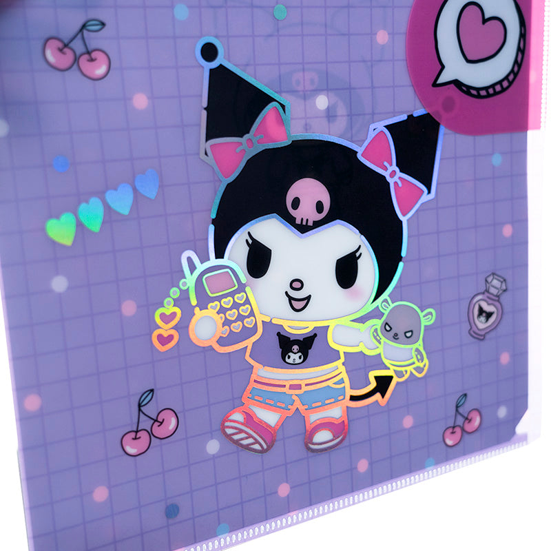 L-shape folder with flap Kite Kuromi HK25-248-1, A4