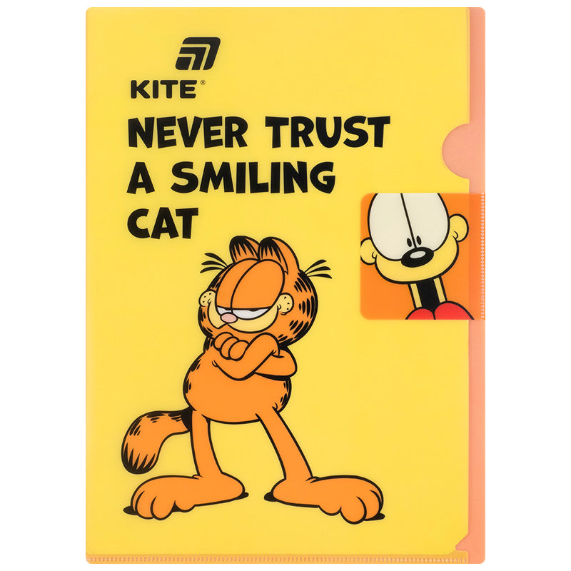 L-shape folder with flap Kite Garfield GF25-248-1, A4