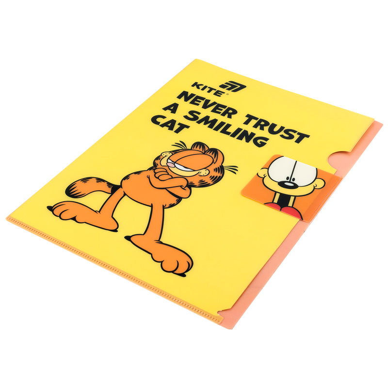 L-shape folder with flap Kite Garfield GF25-248-1, A4
