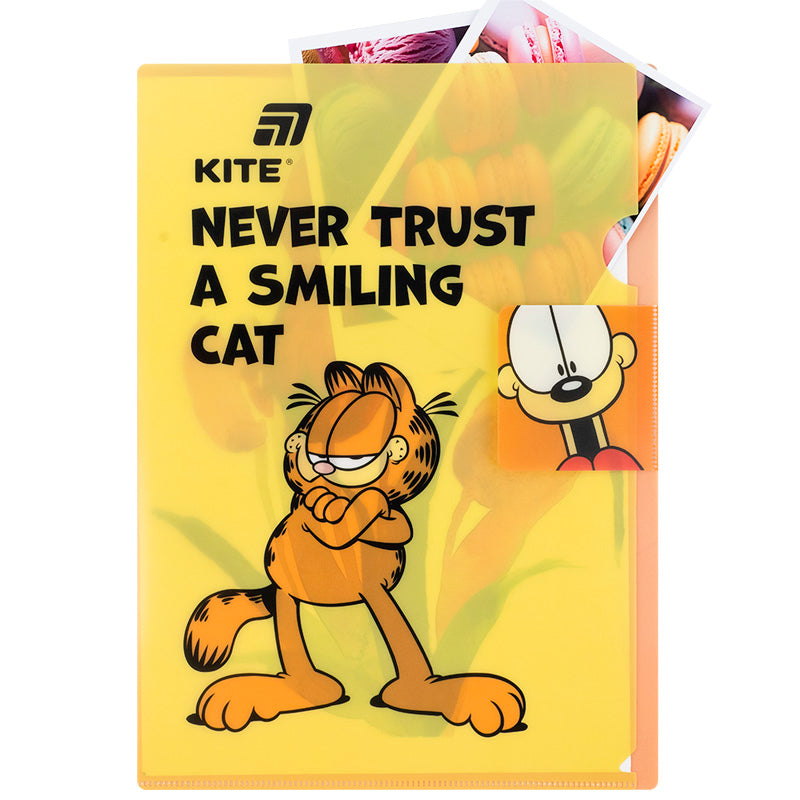 L-shape folder with flap Kite Garfield GF25-248-1, A4
