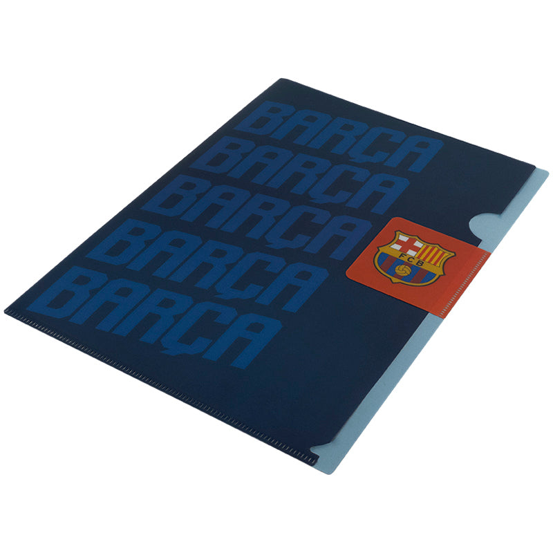 L-shape folder with flap Kite FC Barcelona BC25-248, A4