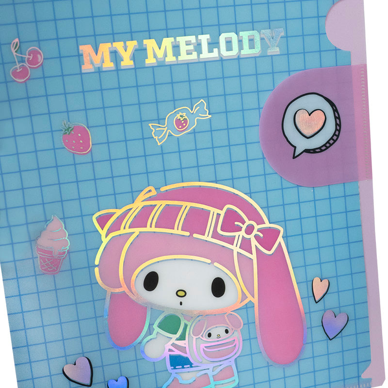 L-shape folder with flap Kite My Melody HK25-248-3, A4