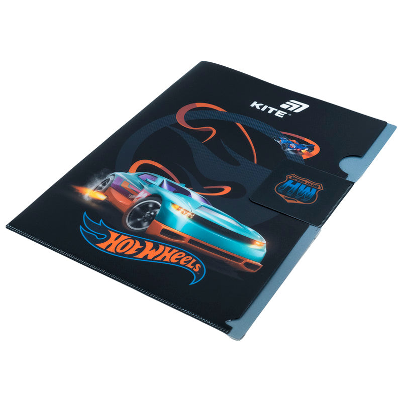 L-shape folder with flap Kite Hot Wheels HW25-248-2, A4