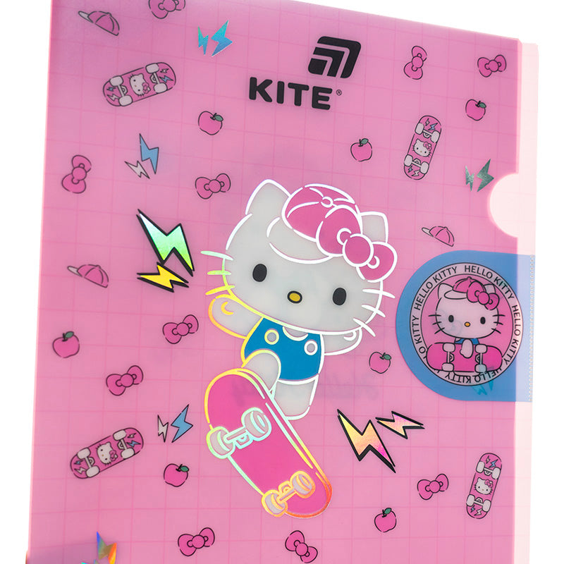 L-shape folder with flap Kite Hello Kitty HK25-248-4, A4