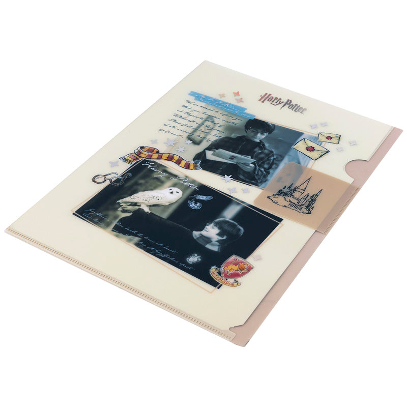 L-shape folder with flap Kite Harry Potter HP25-248-1, A4