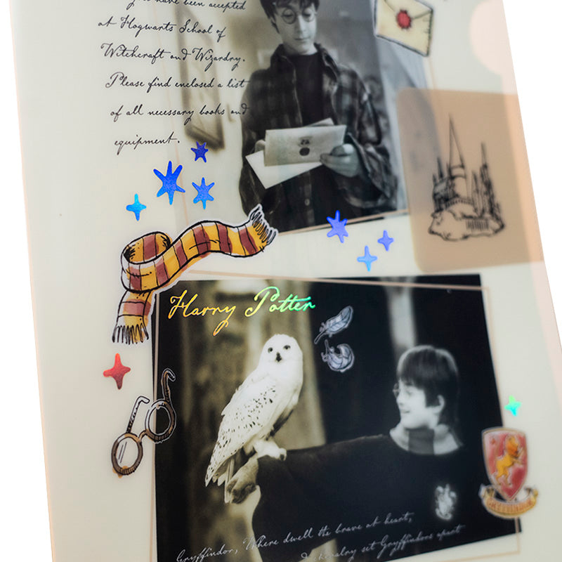 L-shape folder with flap Kite Harry Potter HP25-248-1, A4