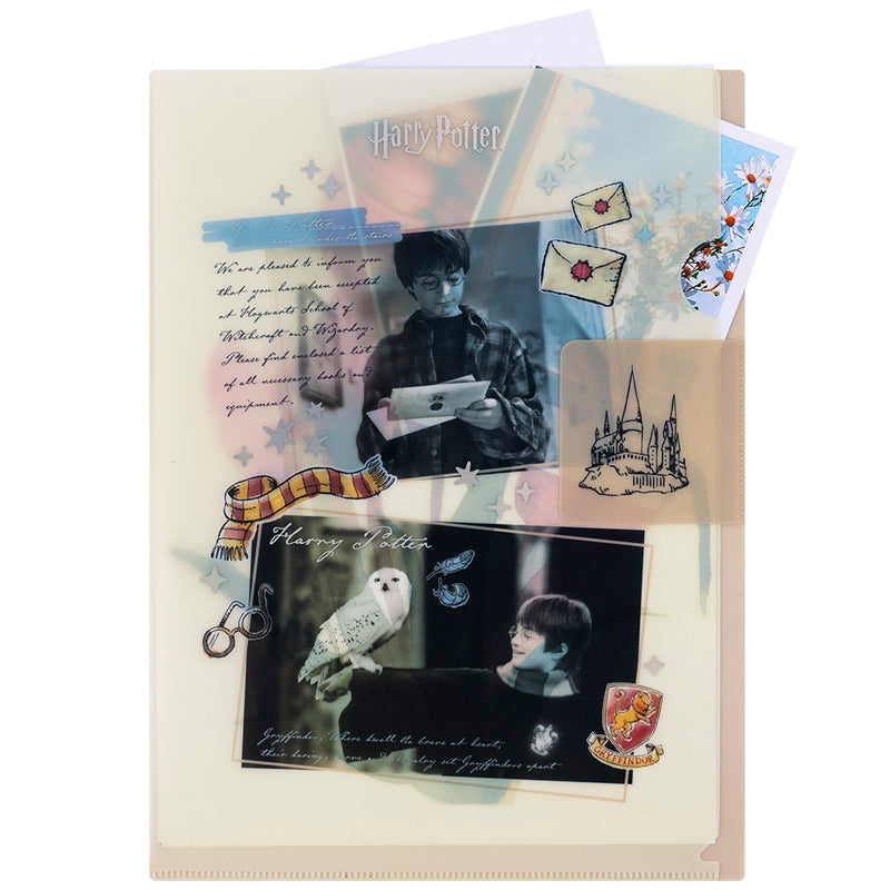 L-shape folder with flap Kite Harry Potter HP25-248-1, A4