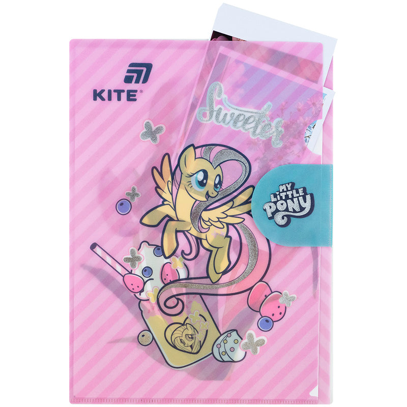 L-shape folder with flap Kite My Little Pony LP25-248, A4