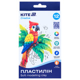 Пластилін восковий Kite Creative K-086 12 кольорів, 200 г