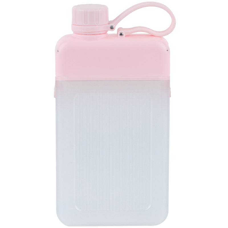 Water bottle, 450 ml, pink. Made of food grade plastic