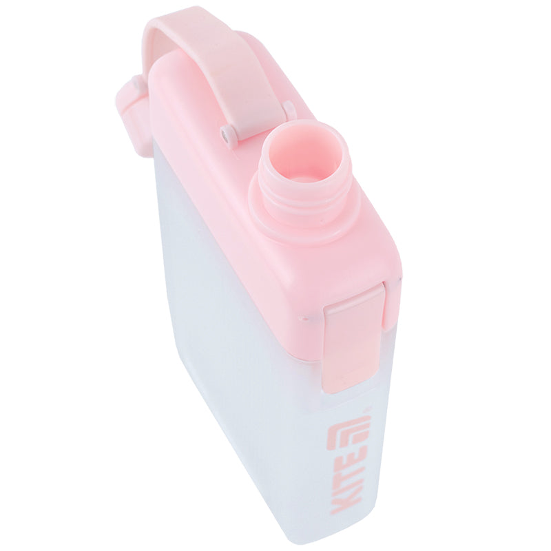 Water bottle, 450 ml, pink. Made of food grade plastic
