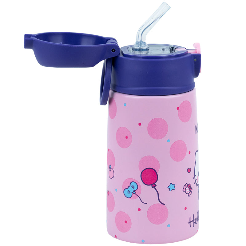 Thermos with a straw HK25-1261, 400 ml,  Hello Kitty