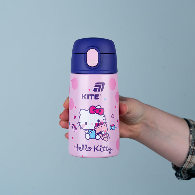 Thermos with a straw HK25-1261, 400 ml,  Hello Kitty
