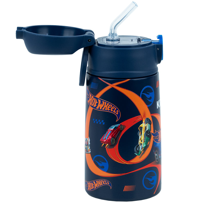 Термос з трубочкою HW25-1261 400мл, Hot Wheels