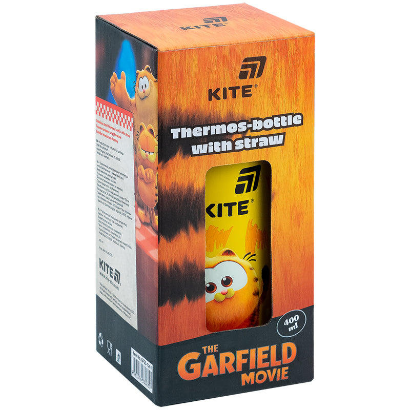 Thermos with a straw GF25-1261 400 ml, Garfield