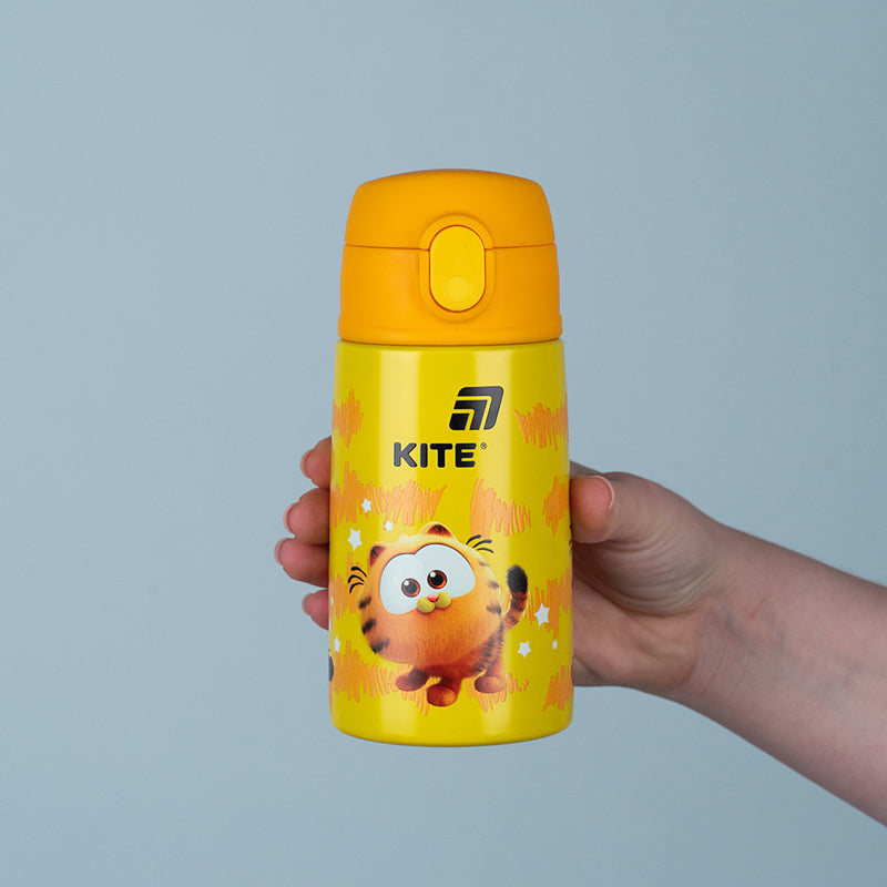 Thermos with a straw GF25-1261 400 ml, Garfield