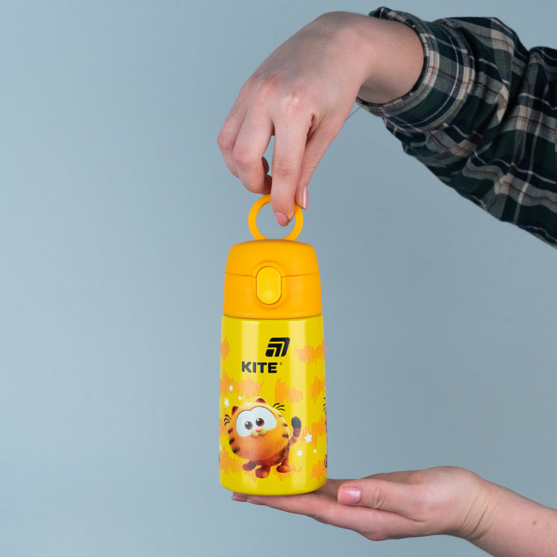 Thermos with a straw GF25-1261 400 ml, Garfield