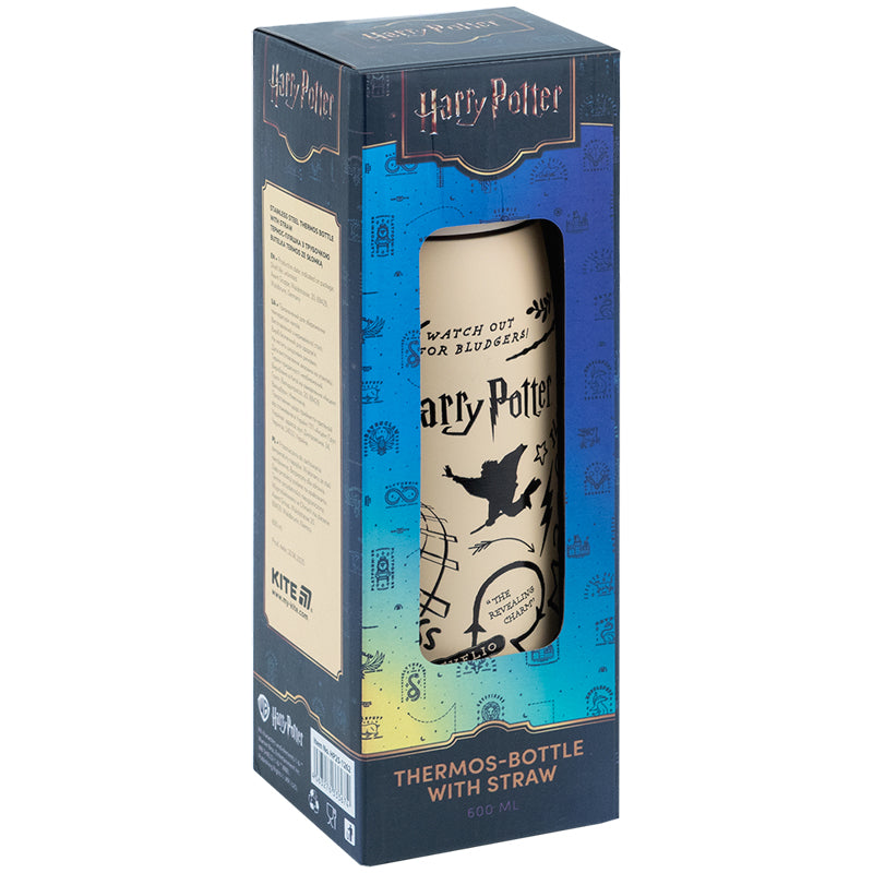 Thermos with straw HP25-1262,  600 ml, Harry Potter