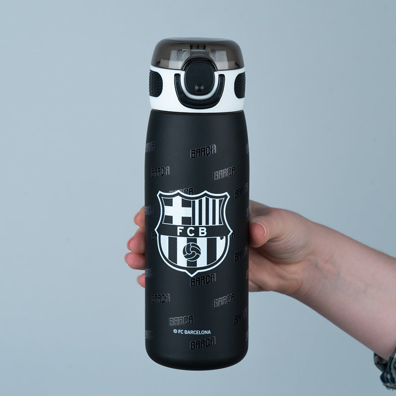Thermos with straw BC25-1262, 600 ml, FC Barcelona
