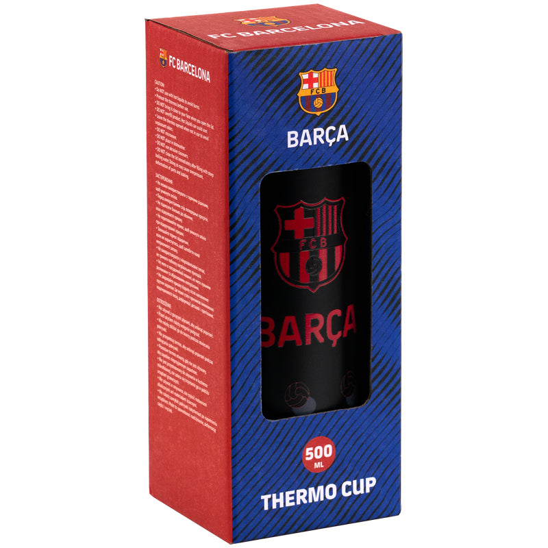 Термочашка з трубочкою Kite FC Barcelona BC25-1264, 500мл
