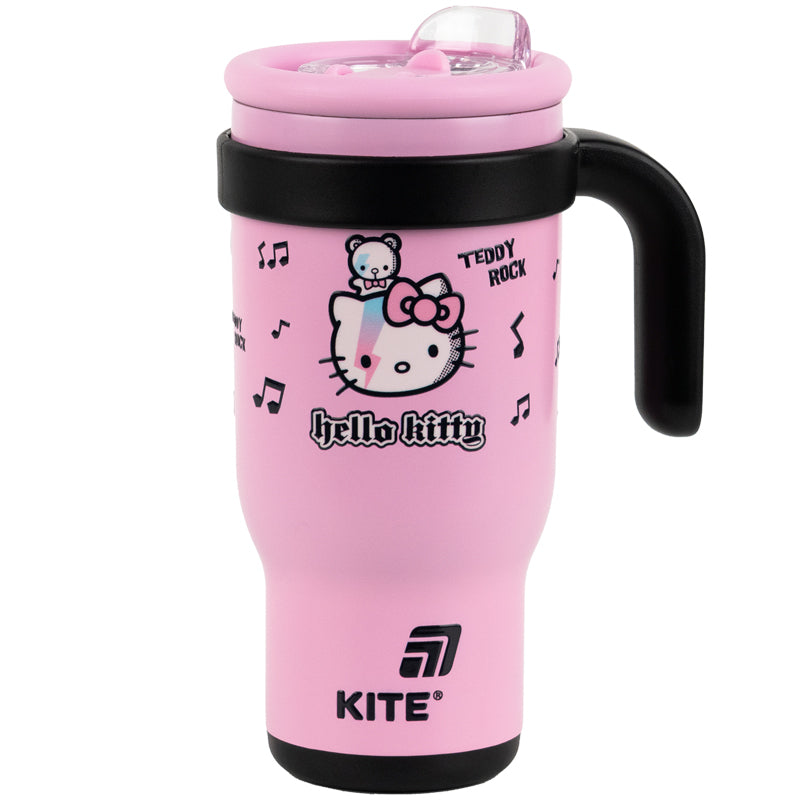 Thermomug with straw  Kite Hello Kitty HK25-1266, 530 ml