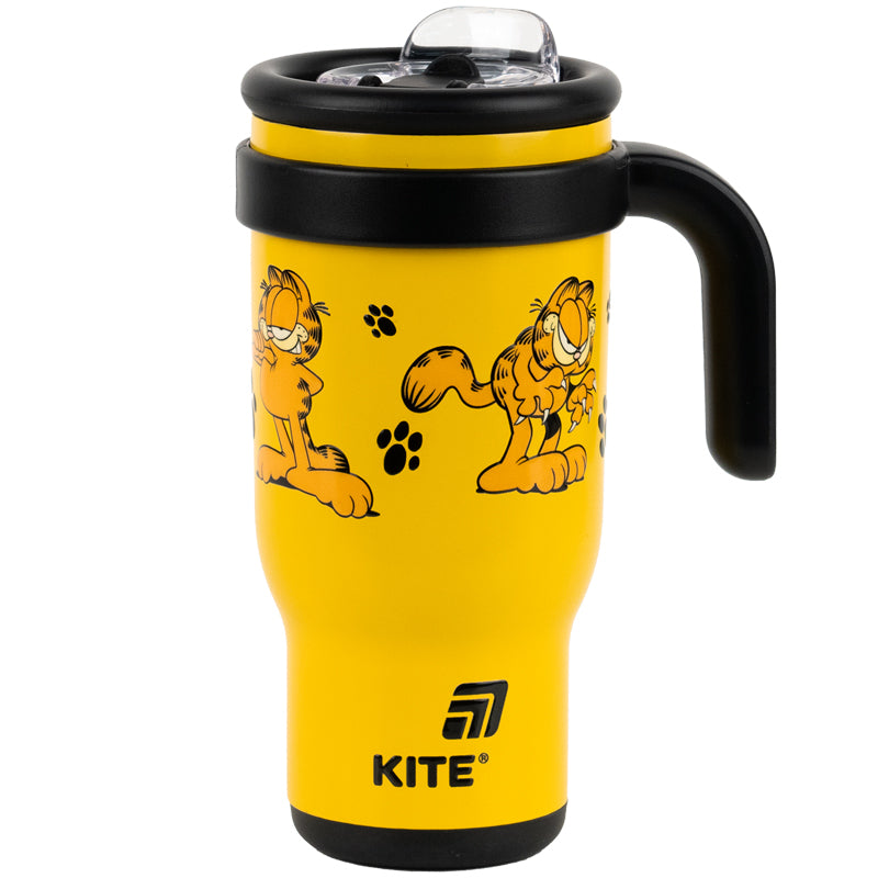 Термокружка з трубочкою Kite Garfield GF25-1266, 530мл