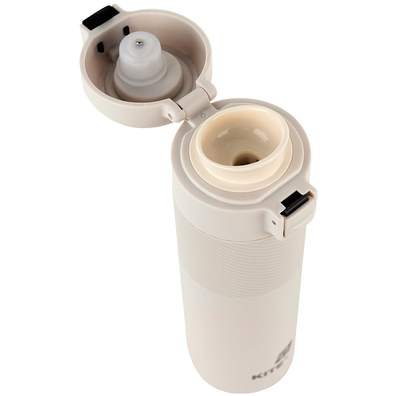 Thermos with temperature sensor Kite K25-1227-1, 450 ml, beige