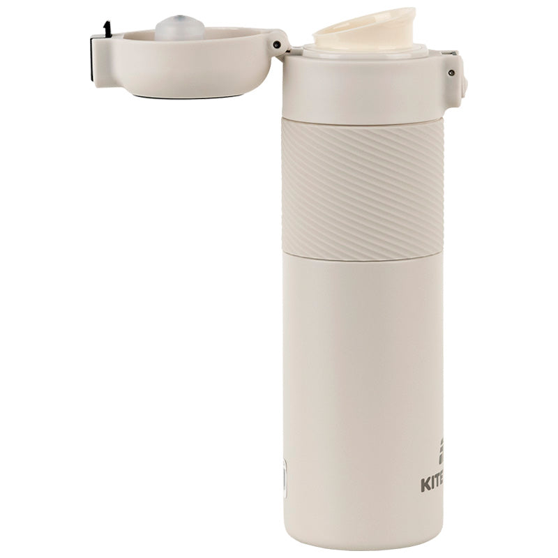 Thermos with temperature sensor Kite K25-1227-1, 450 ml, beige