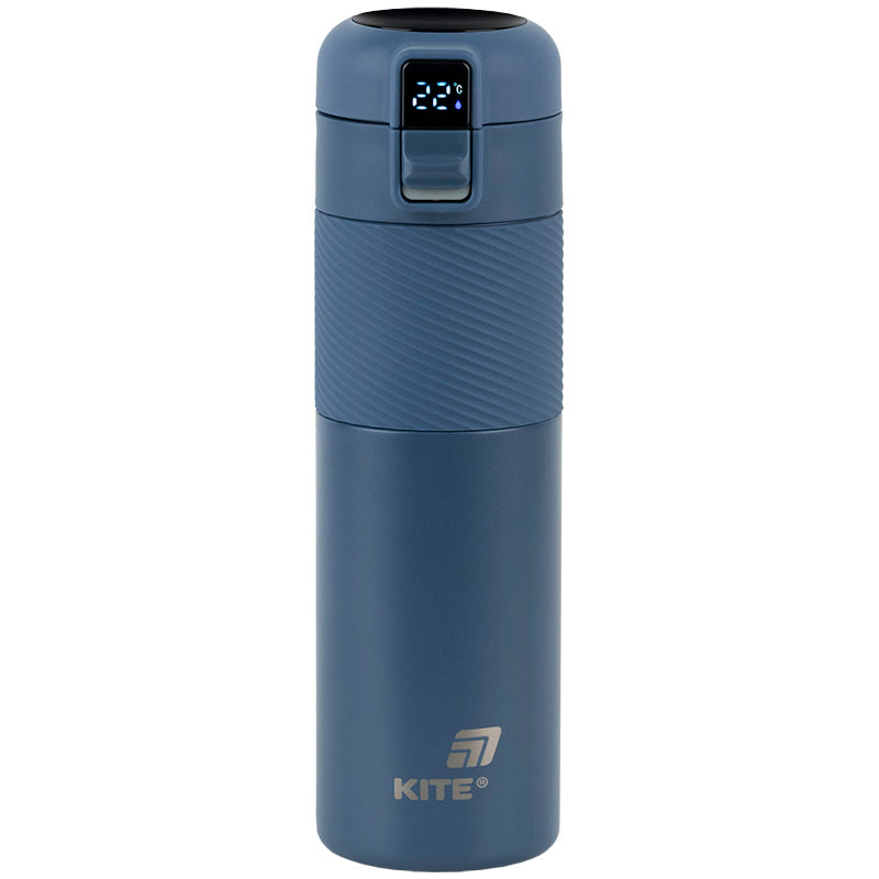 Термос із термодатчиком Kite K25-1227-2, 450 мл, синій