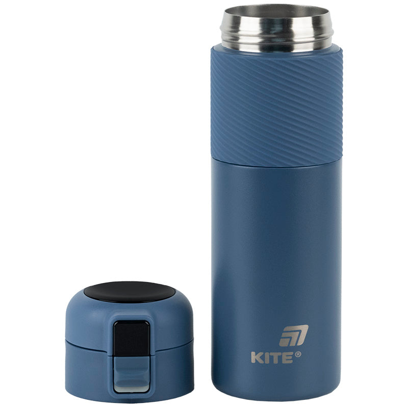 Термос із термодатчиком Kite K25-1227-2, 450 мл, синій