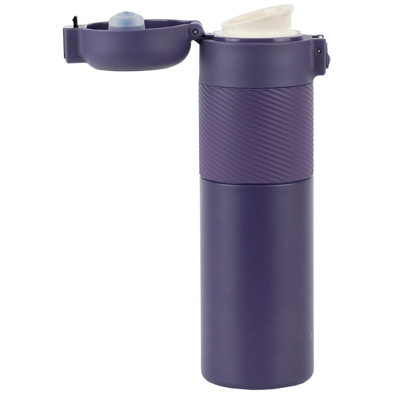 Thermos with temperature sensor Kite K25-1227-3, 450 ml, purple