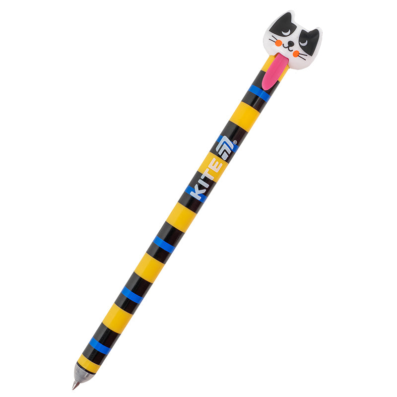 Ручка гелева автоматична "пиши-стирай" Cats K25-027, синя