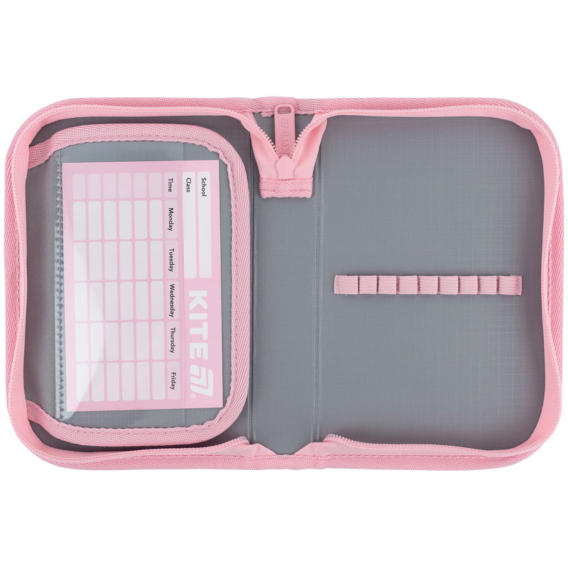 Pencil case without stationery Kite Hello Kitty HK26-621-1, 1 compartment, 1 flap