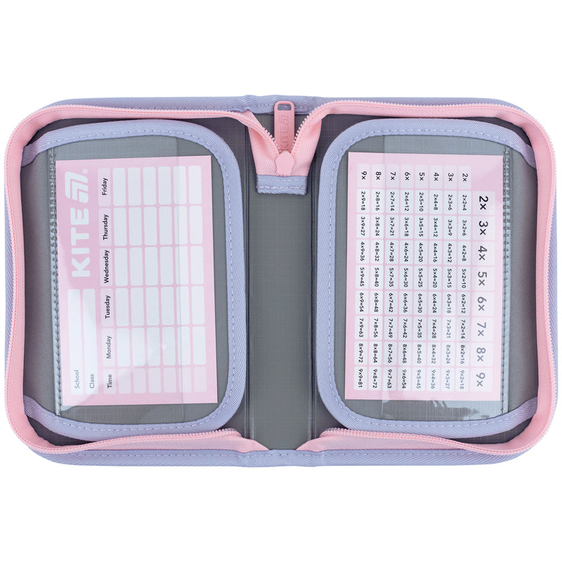 Pencil case without stationery Kite Studio Pets SP26-622, 1 compartment, 2 flap