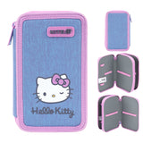 Pencil case without stationery Kite Hello Kitty HK26-623, 2 compartments