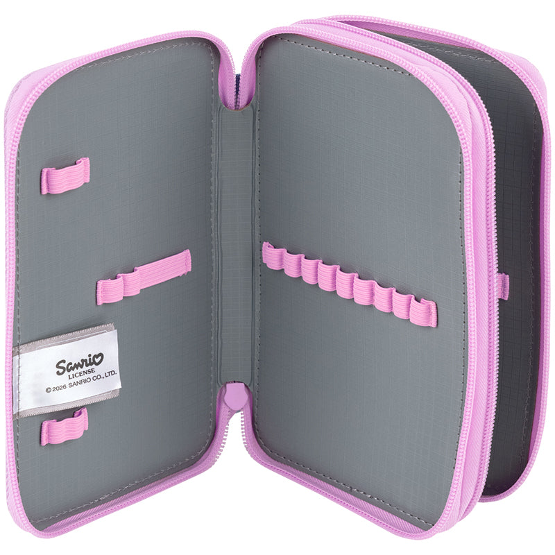 Pencil case without stationery Kite Hello Kitty HK26-623, 2 compartments