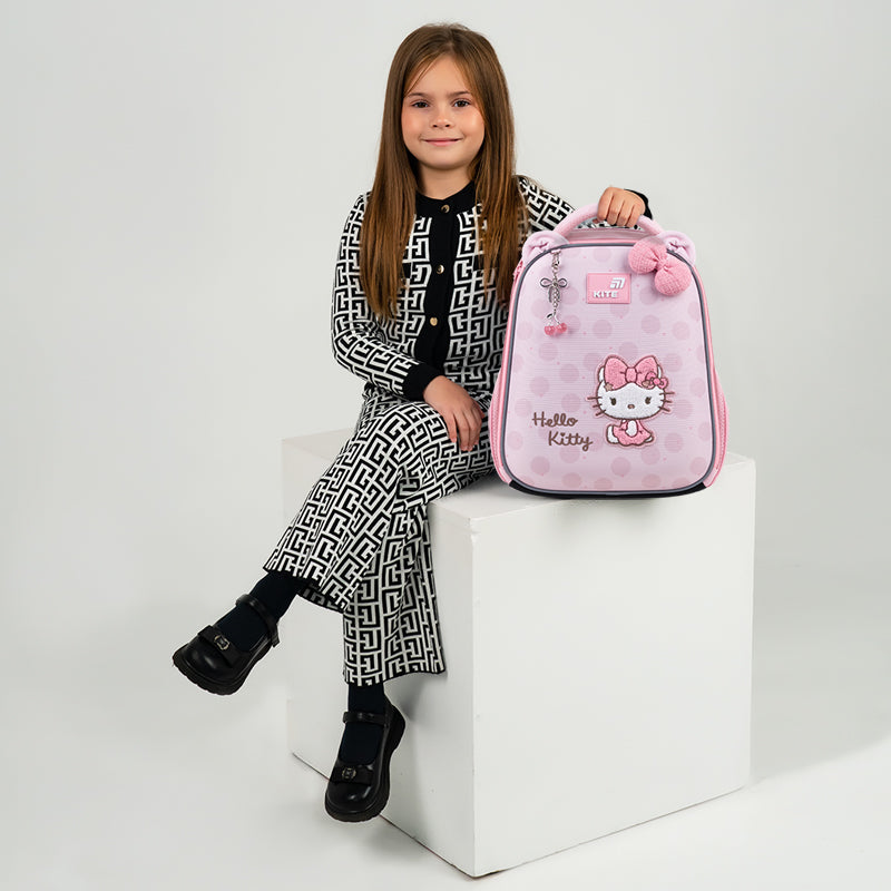 School backpack hard shaped Kite Education Hello Kitty HK26-555S-2