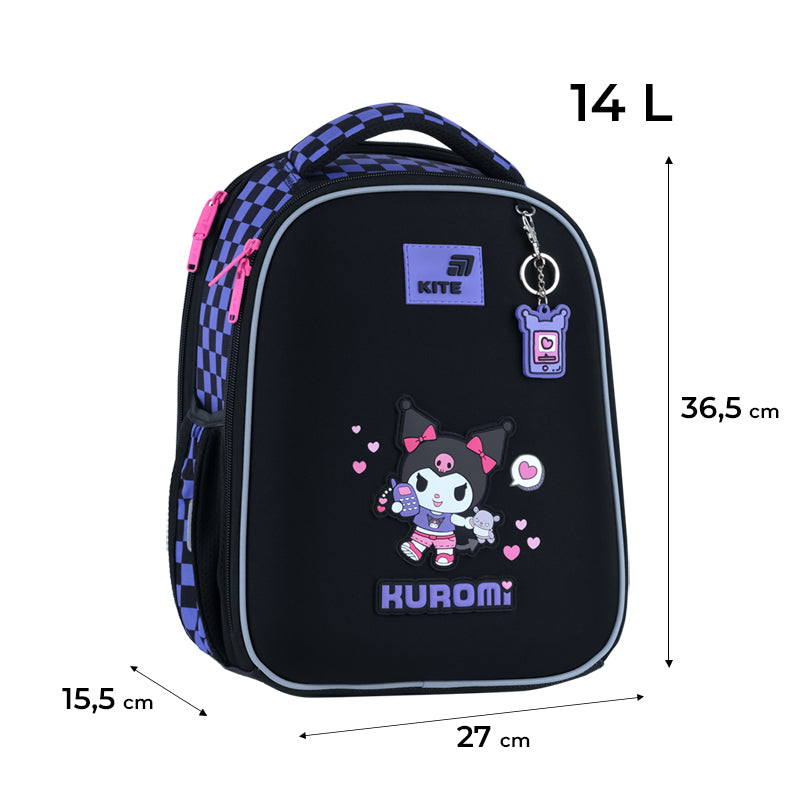 School backpack hard shaped Kite Education Kuromi HK26-555S-3