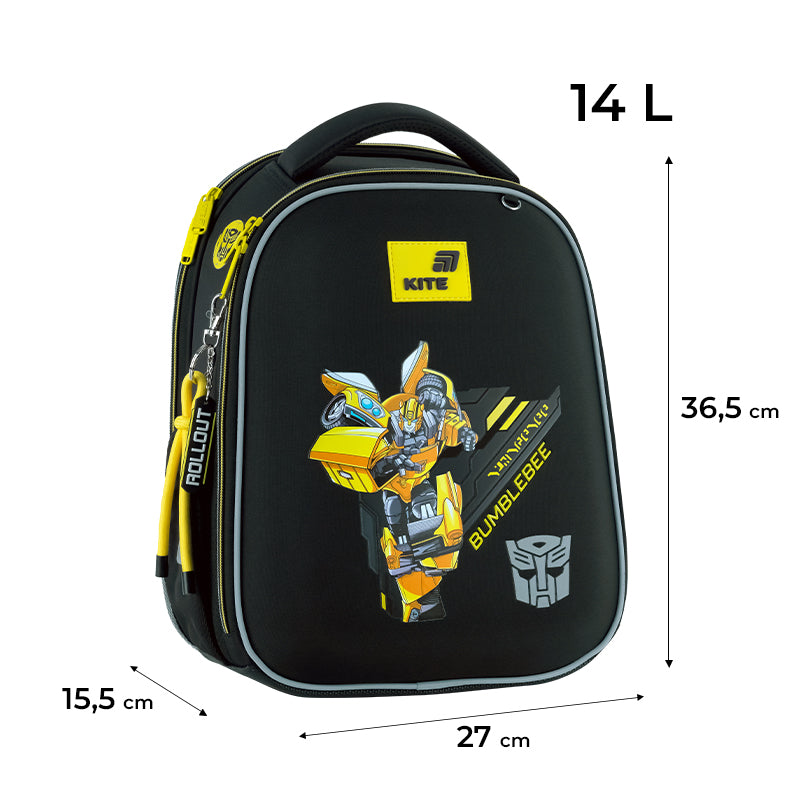 School backpack hard shaped Kite Education Transformers TF26-555S