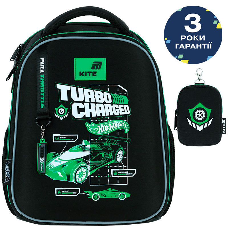 Рюкзак шкільний каркасний Kite Education Hot Wheels HW26-555S