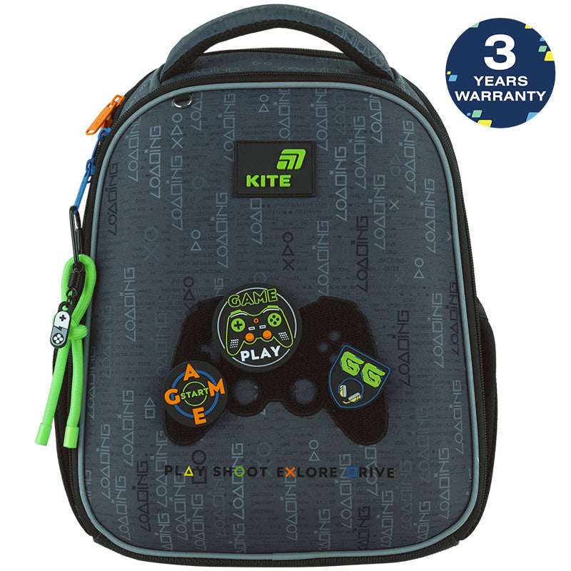 School backpack hard shaped Kite Education Good Game K26-555S-5