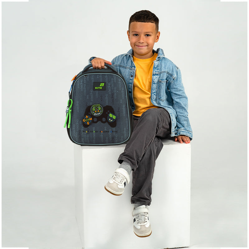 School backpack hard shaped Kite Education Good Game K26-555S-5