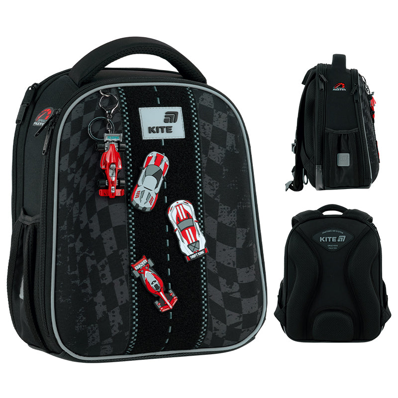 School backpack hard shaped Kite Education Race&Win K26-555S-8