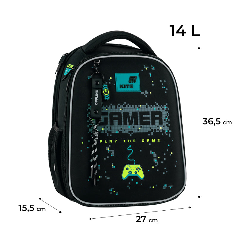 School backpack hard shaped Kite Education Play the Game K26-555S-9
