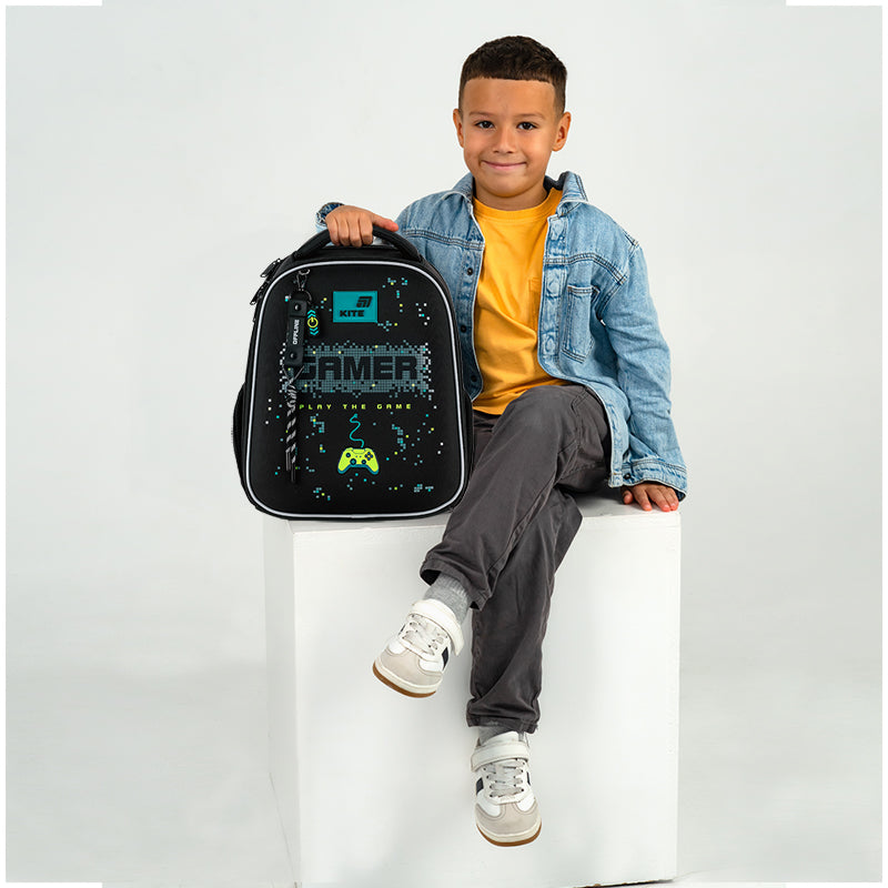 School backpack hard shaped Kite Education Play the Game K26-555S-9
