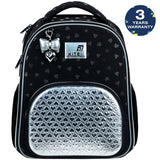 School backpack hard shaped Kite Education Black&Silver K26-556M-2