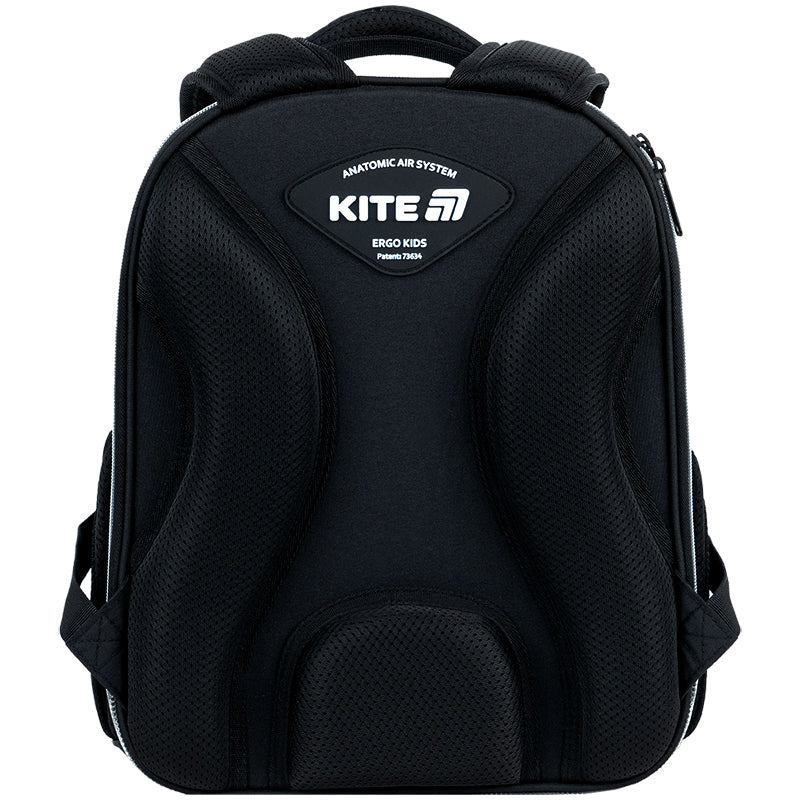 School backpack hard shaped Kite Education Black&Silver K26-556M-2