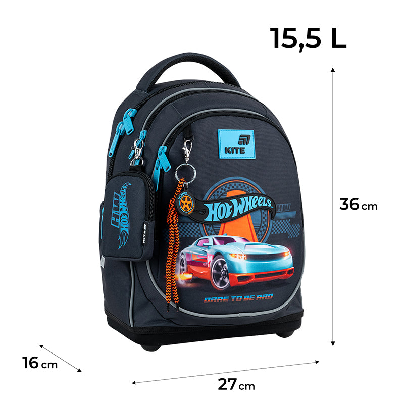 School backpack Kite Education Hot Wheels HW26-724S